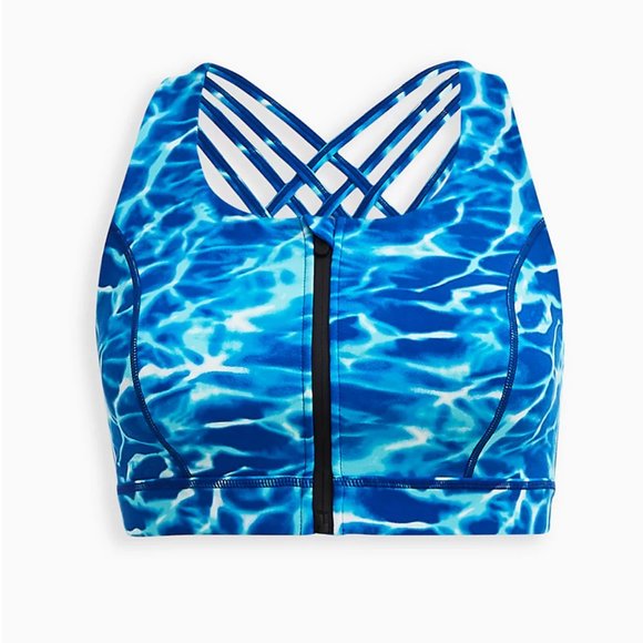 torrid Other - Torrid LOW-IMPACT WIRELESS ZIP-FRONT ACTIVE SPORTS BRA